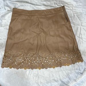 Faux Leather Mini Skirt